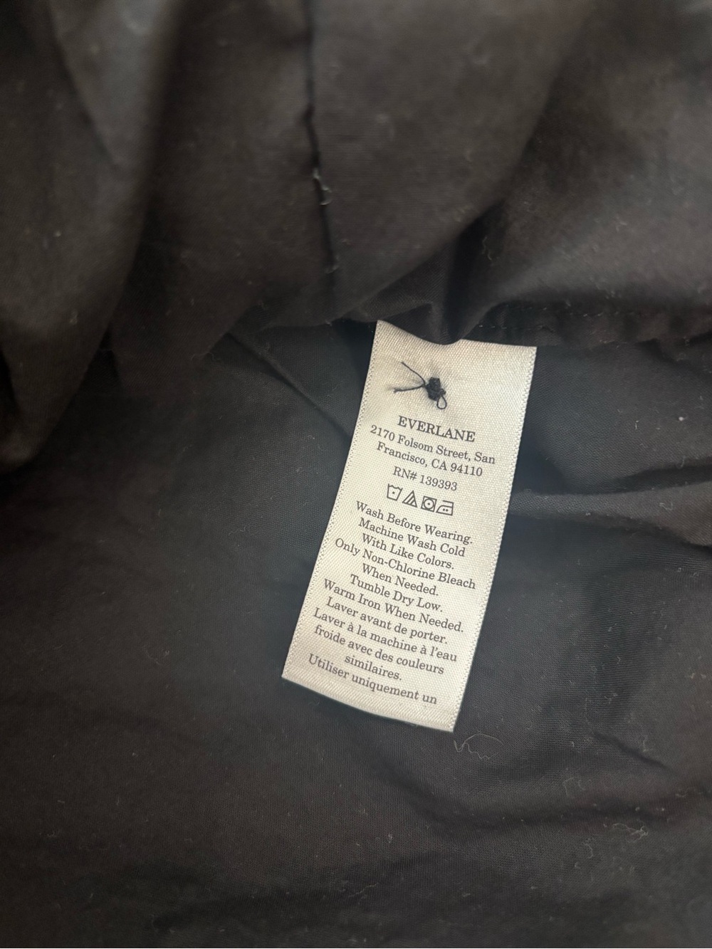 Everlane Eyelet Polo Dress in Black size medium 100% linen 100% cotton Dress - Picture 9 of 10